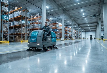 Warehouse Floor Scrubbing